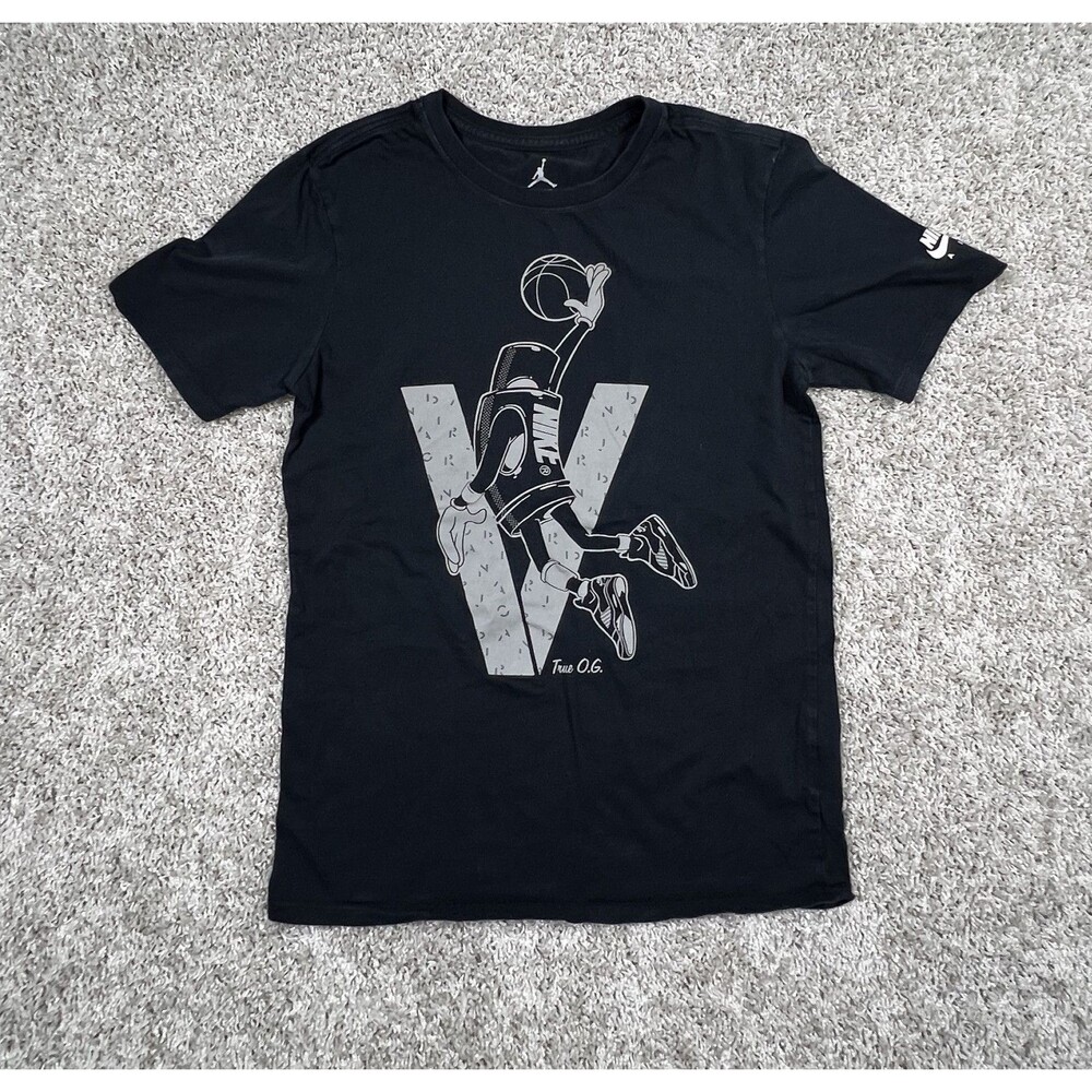 Nike Jordan Black Graphic T Shirt Mens Small Jumpman Basketball Tee